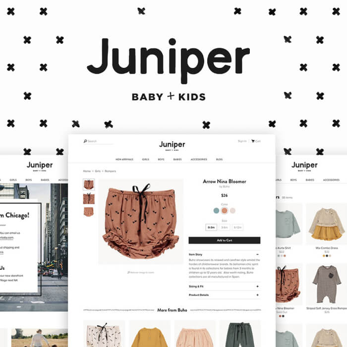 juniper brand identity and web design